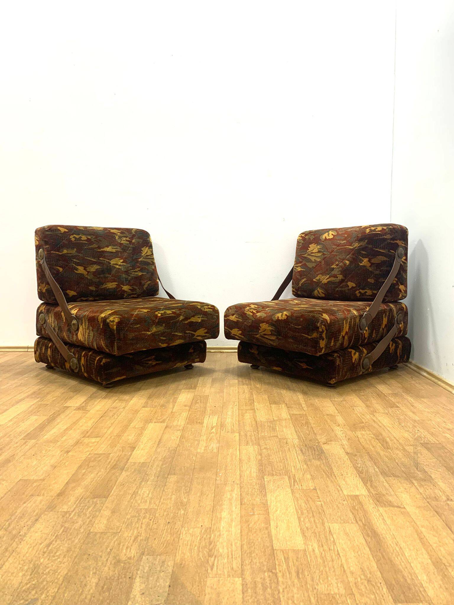 Fauteuils rétro, Tchécoslovaquie, années 1970 (lot de 2)