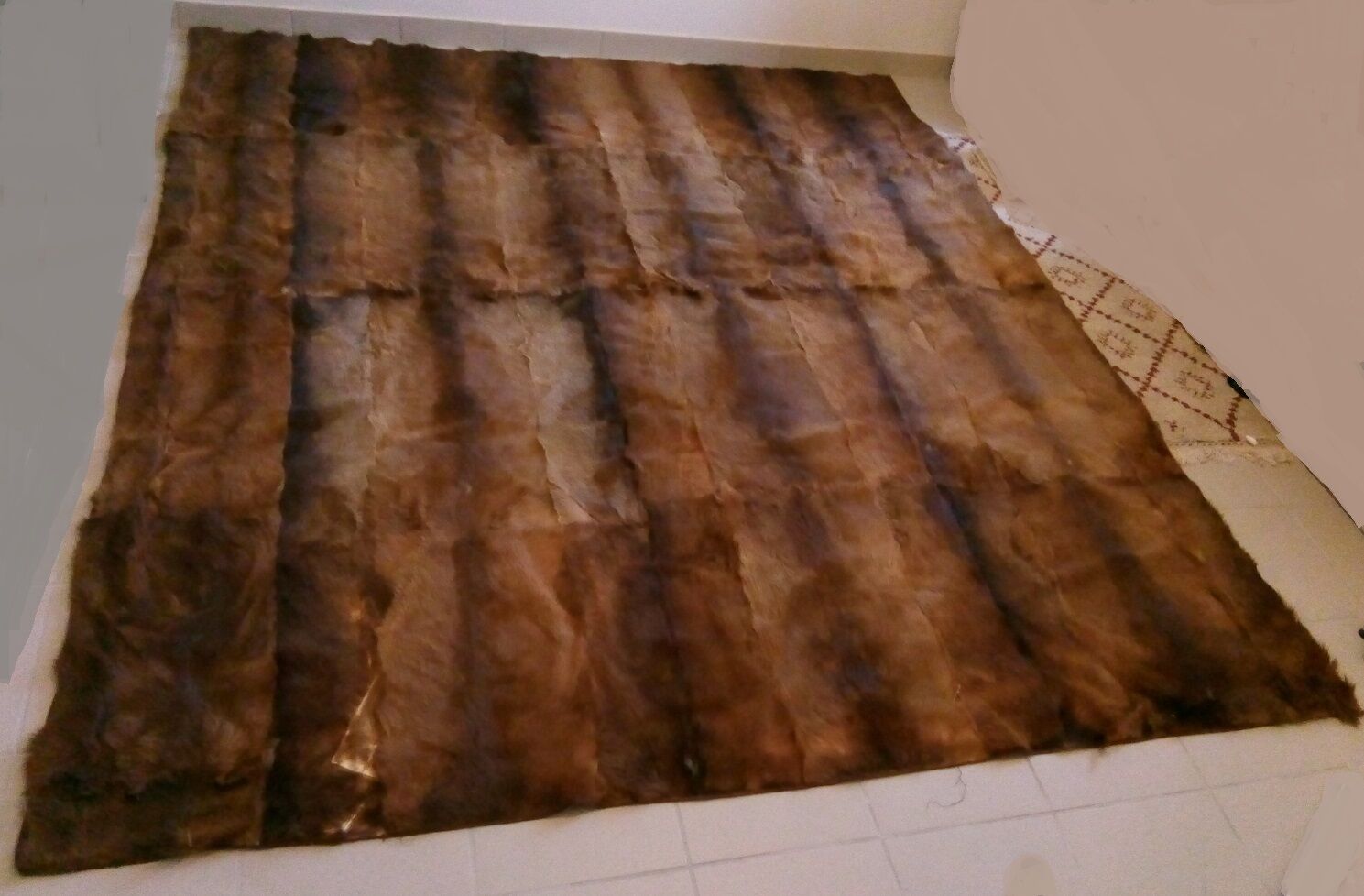 Natural fur carpet 2.20 /2.50 m