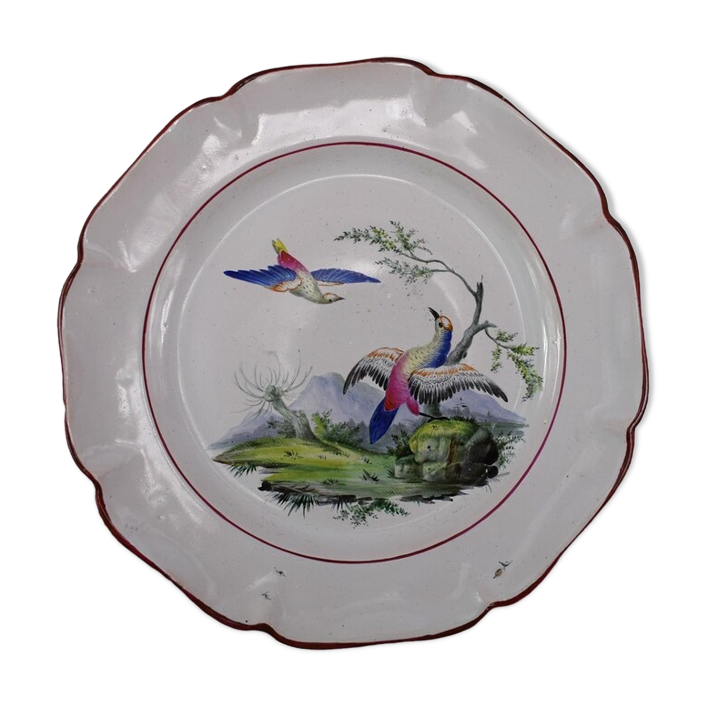 Art Nouveau plate Emile Gallé St Clement