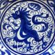 Vide poche décor dragon bleu