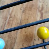 Vintage coat hook with multicolored balls