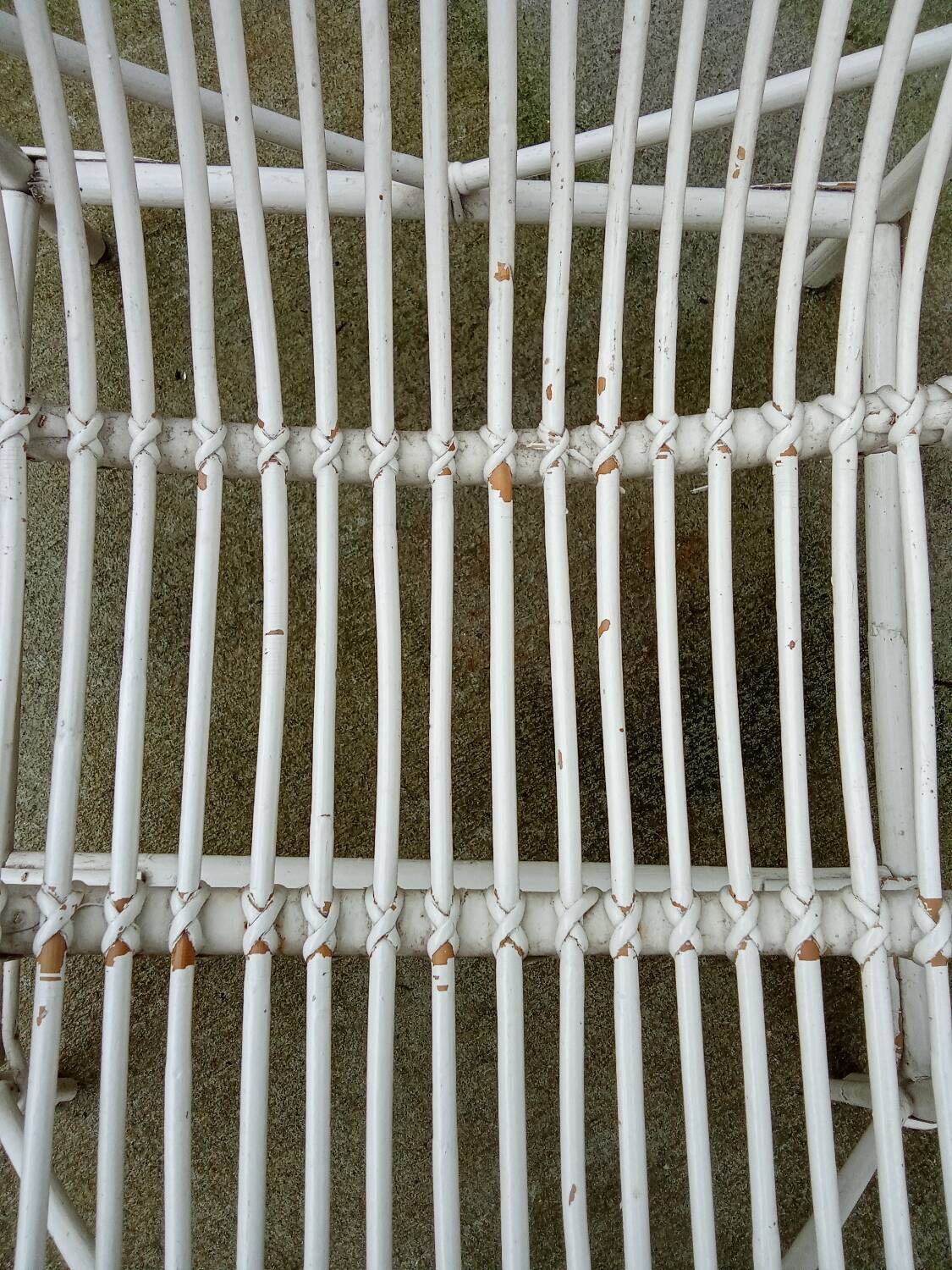 Set of 3 rattan armchairs from the 1970s