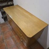 Vintage elm commode from the 1960s.