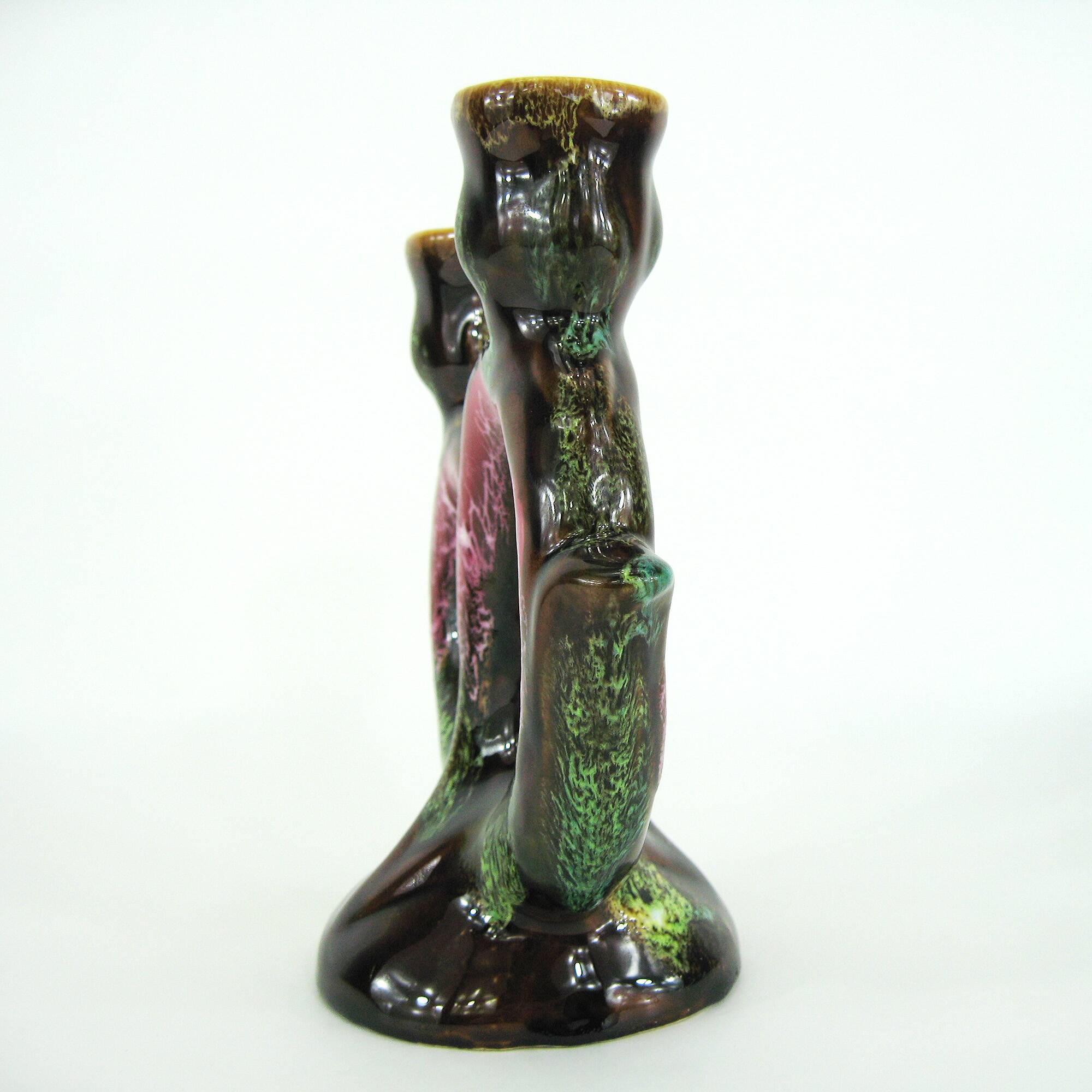 Ceramic candlestick - Georges Pougues-les-Eaux - vintage 60s