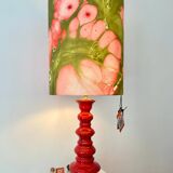 Tall Fat Lava Pagoda Floor Lamp - West German Pottery from the Space Age