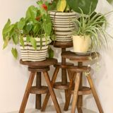 Set of 3 carpenter's screw stools