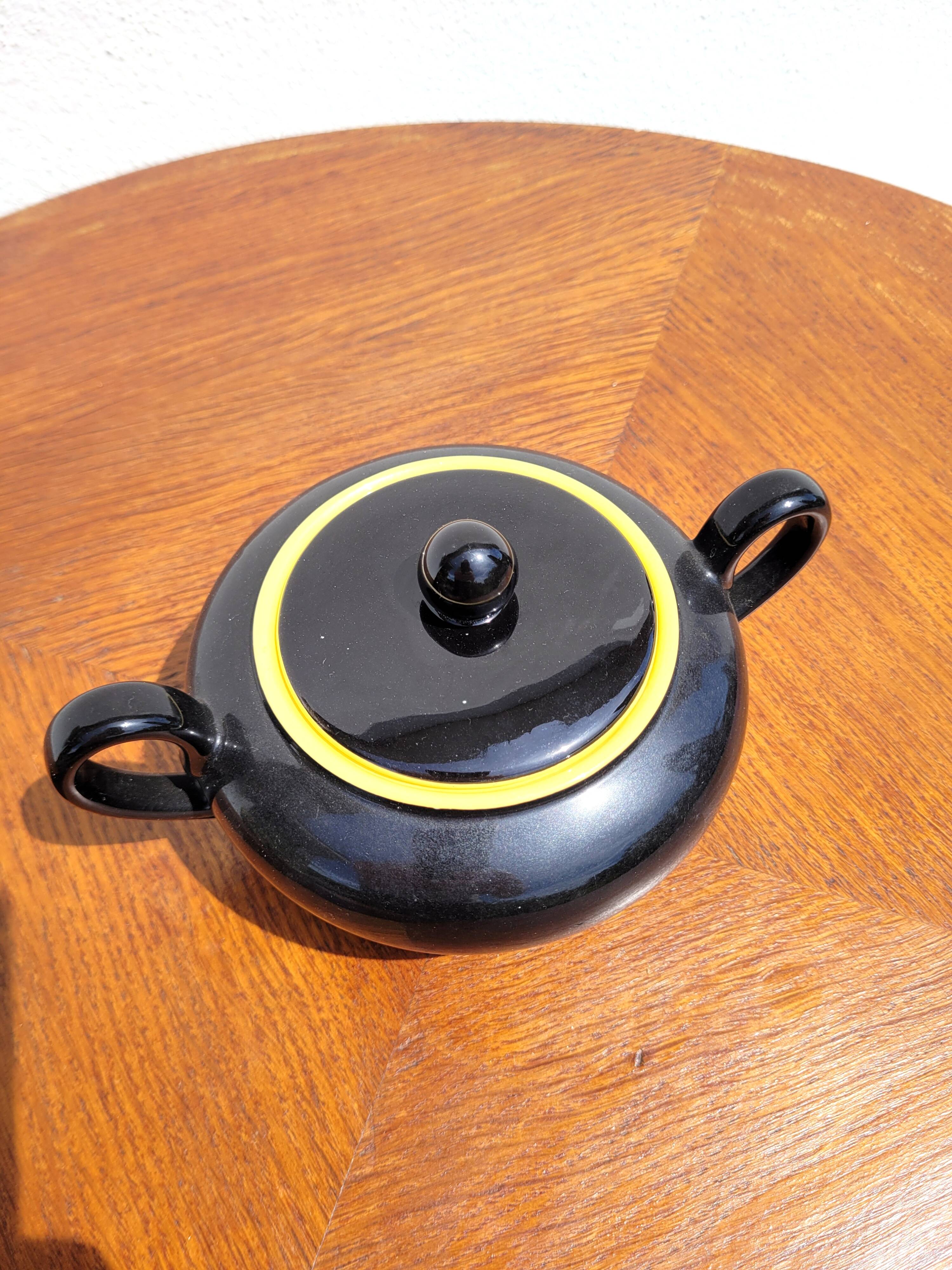 Biarritz sugar bowl by Villeroy and Boch 1950