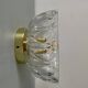Vintage molded glass lampshade - tableware collection -