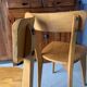 Pair of vintage 70's chairs with compass feet