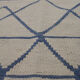 Blue cream wool afghan kilim modern scandinavian style flat-woven rug- 218x288cm