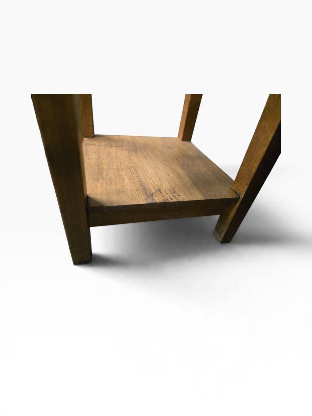 Vintage high side table in wood / counter / mini kitchen furniture