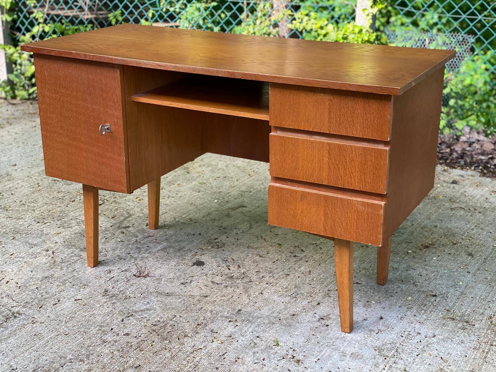 Scandinavian wooden desk from the 50s/60s, 120cm