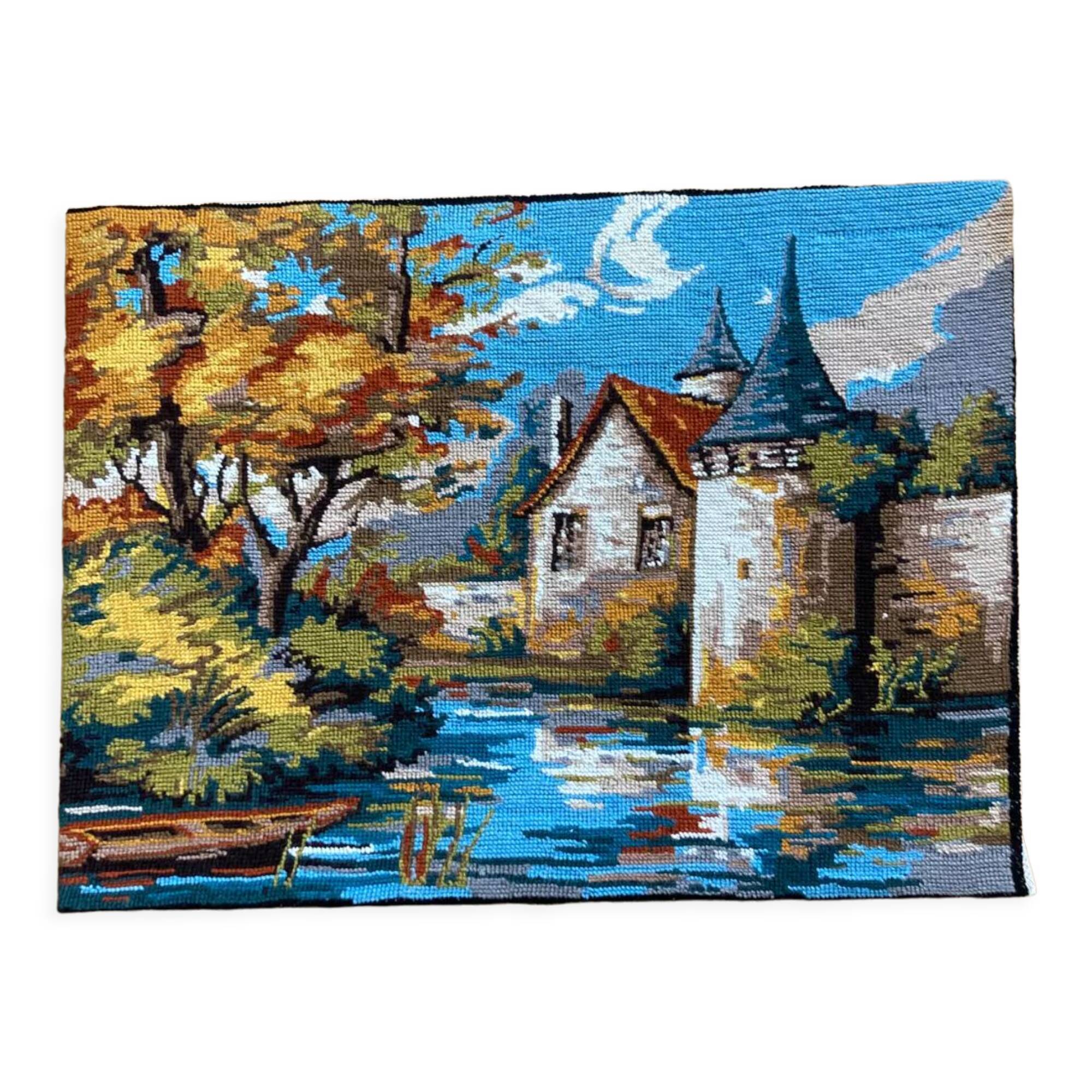 Vintage canvas tapestry