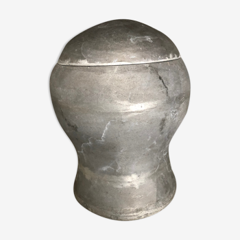 Contemporary concrete vase with lid, originally from the Netherlands