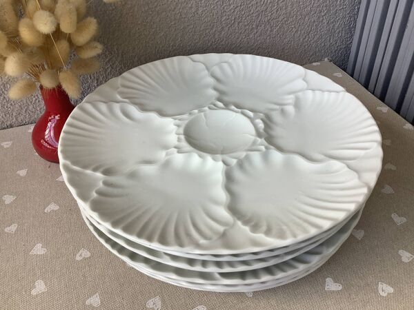 Assiettes à huîtres Bareuther Waldsassen Bavaria