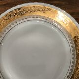 Golden dessert service with fine gold porcelain from Royal ADP