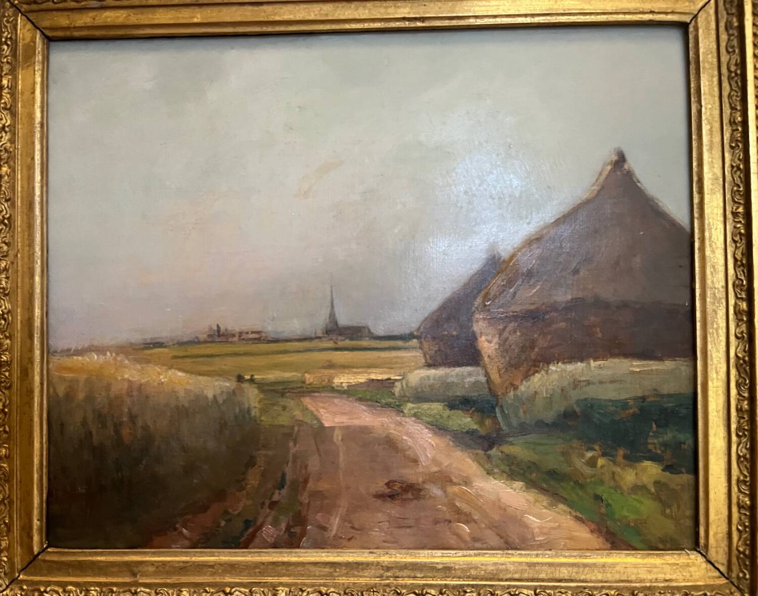 Painting: oil on panel - The millstones