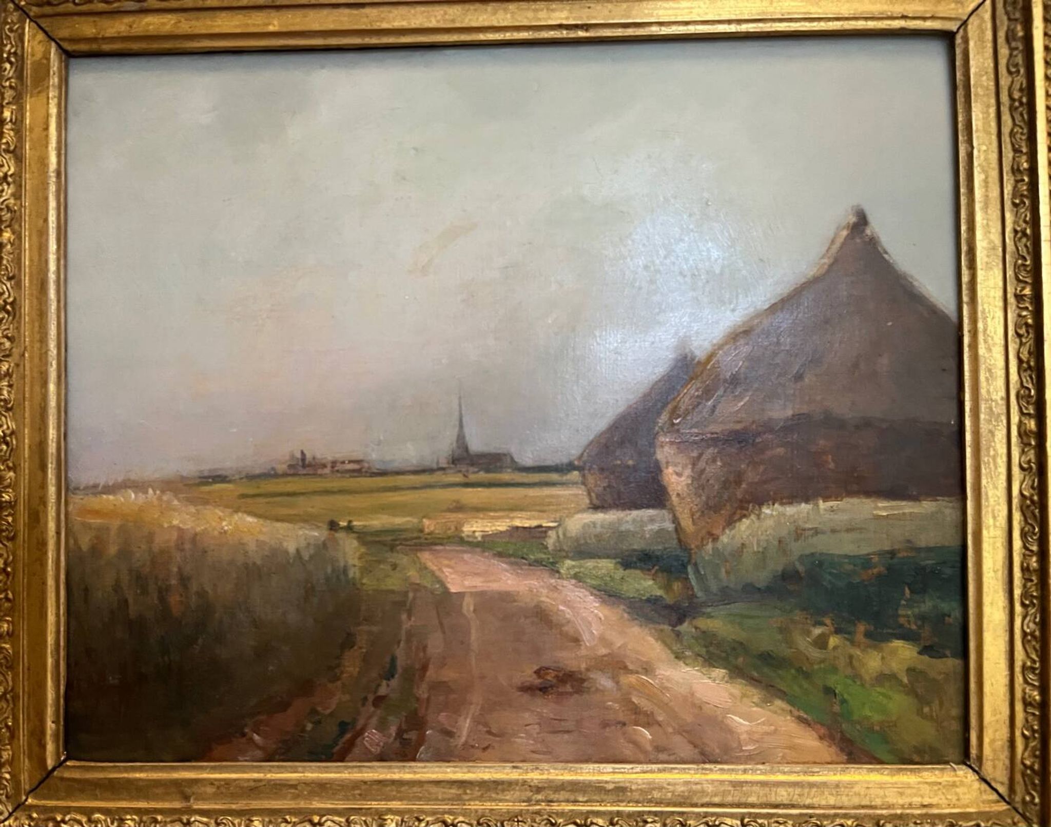 Painting: oil on panel - The millstones