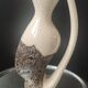Vase Pichet "Forme Libre" Raku et Bois vermoulu (1960/70)