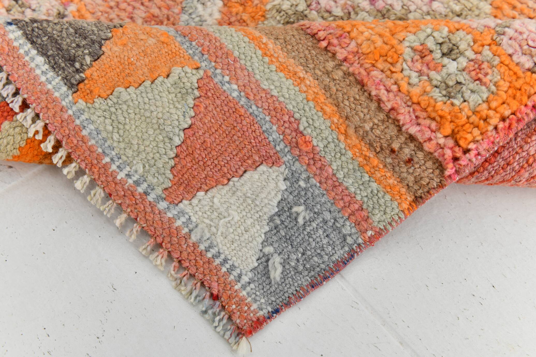 3x11 Pale Orange Turkish Vintage Runner, 86x327