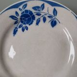 Vintage plate flower pattern Sarreguemines Digoin France Corsica