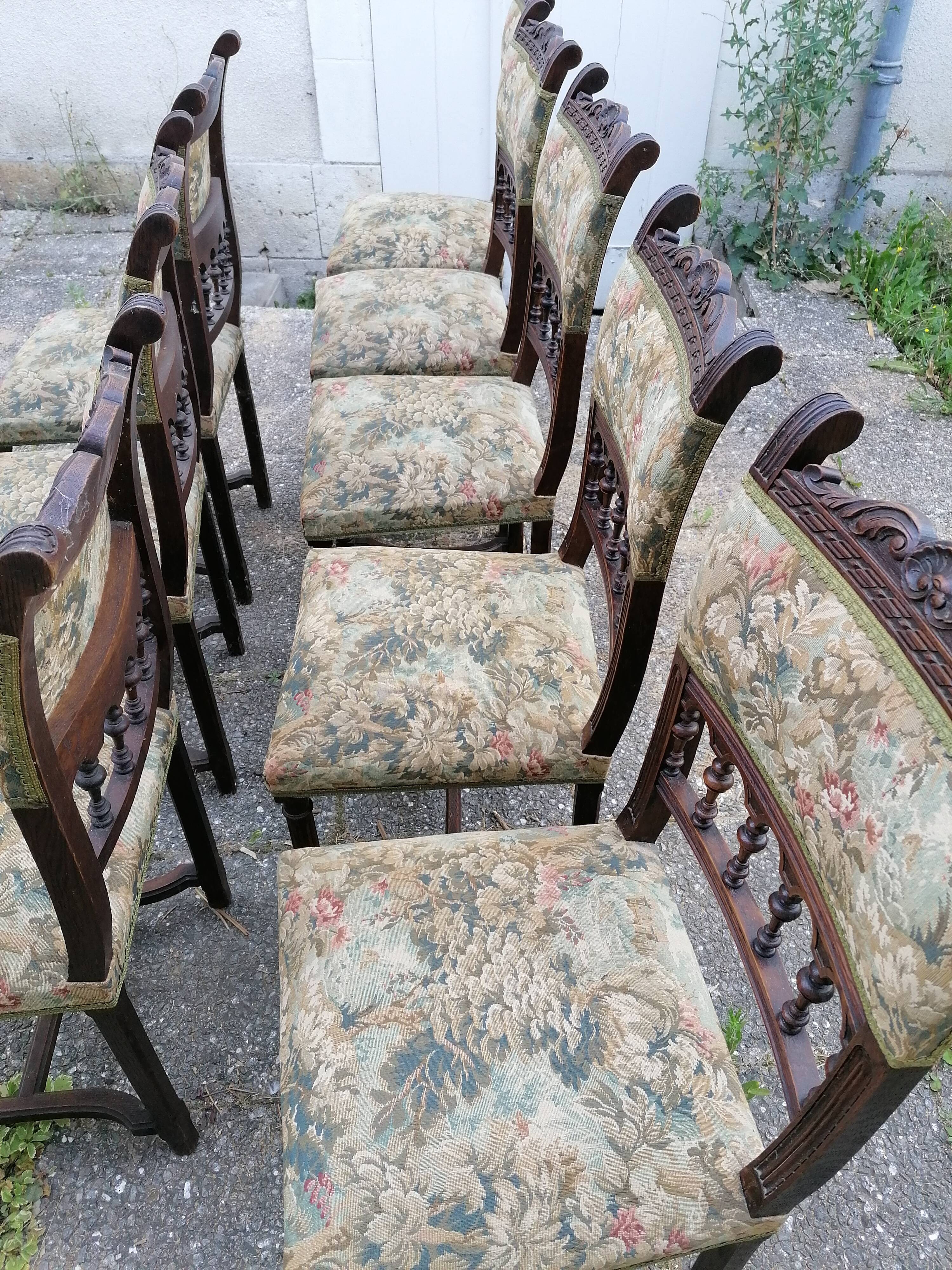 8 henri chairs