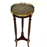 Louis XVI style marble and brass gueridon, 19th century