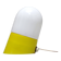 Yellow Arno wall light 1960