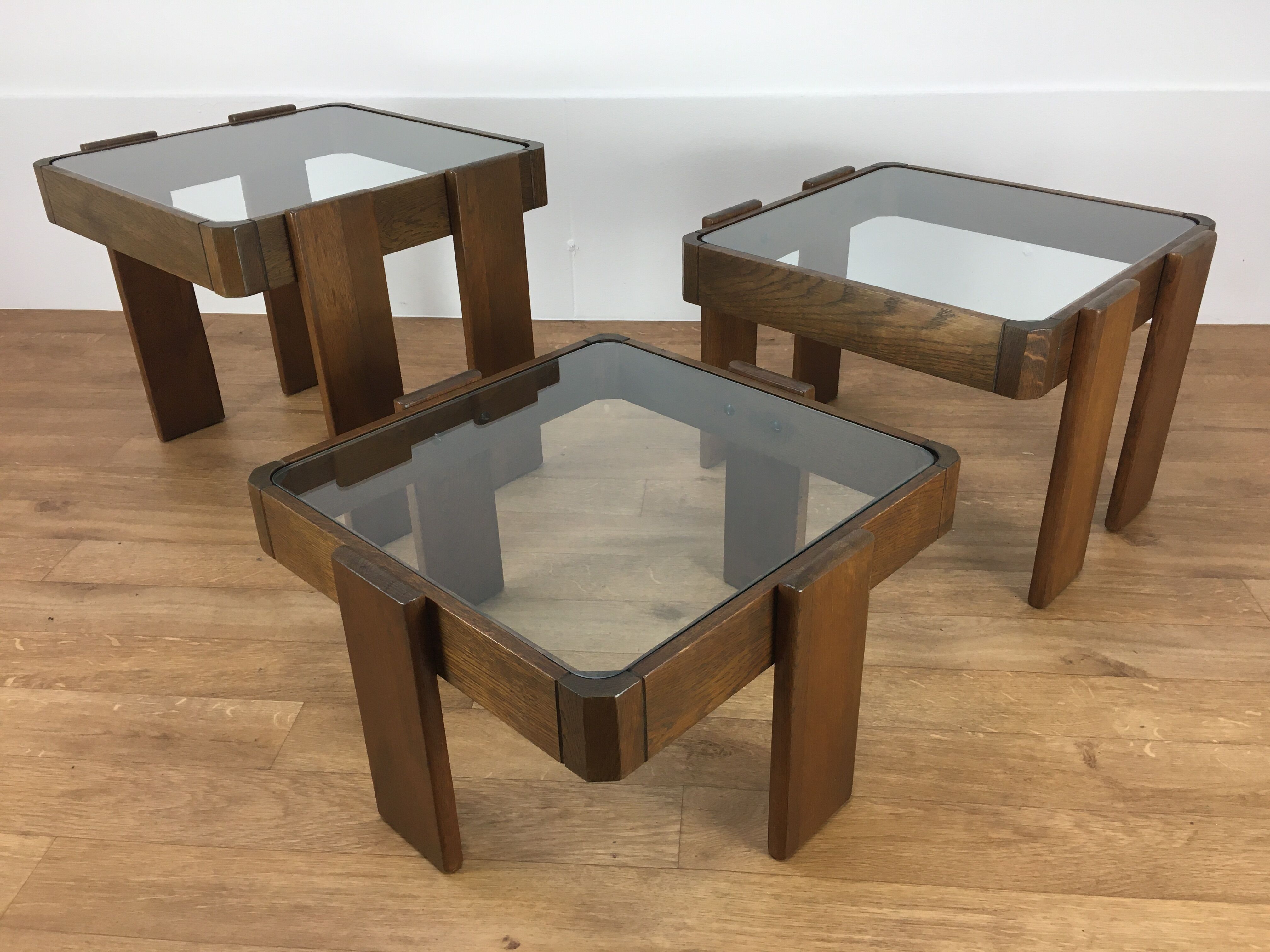 3 trundle tables by Gianfranco Frattini 1960, Italian design