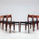 Arne Vodder model 418 dining chairs in rosewood Sibast Mobler Denmark 1960