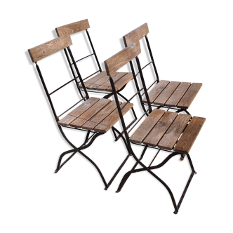 Folding garden chairs
