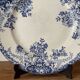 Ancienne assiette faïence St Amand fruits bleu
