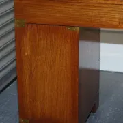 Vintage Military Campaign Desk with Brass Fittings