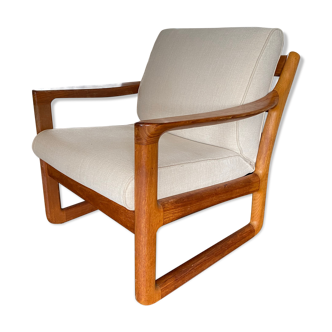 Chaise longue danoise du milieu du siècle en teck de CFC Silkeborg, années 1960