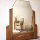 Vintage Art Deco Oak Mirror – 1920s/1930s