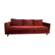 Terracotta convertible velvet sofa