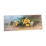 Tableau bouquet fleurs champêtres