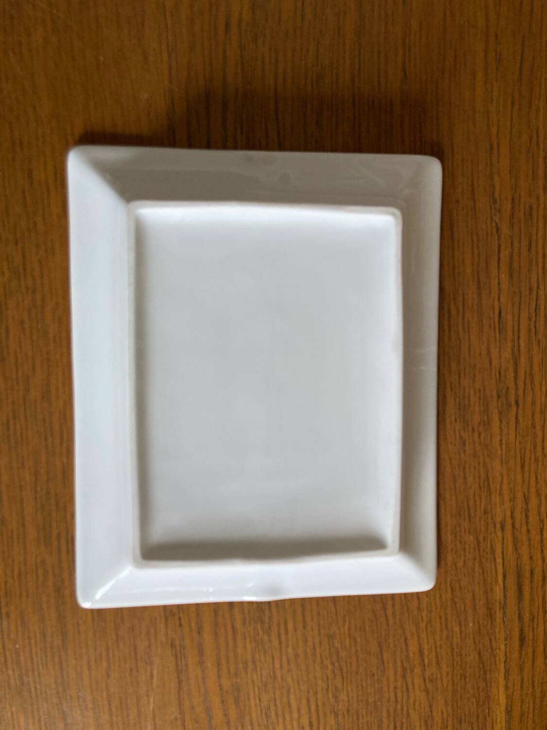 Vide poche cendrier en porcelaine blanc