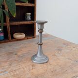 Antique candle holder in pewter and brass