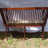 Salon ancien banquette et 2 fauteuils