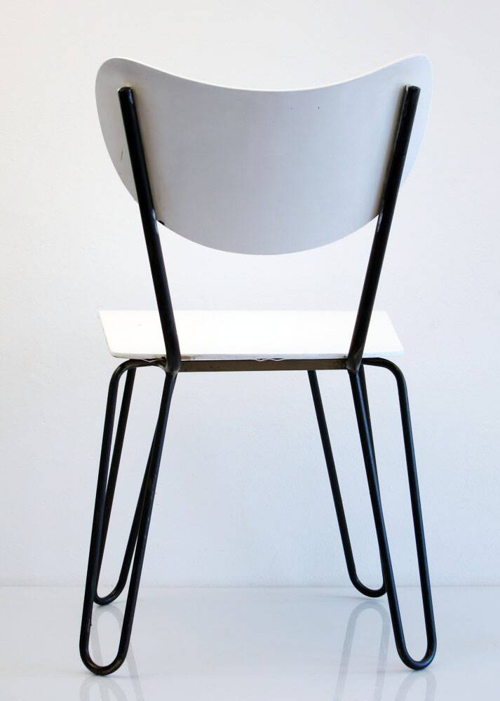 Chaises en contreplaqué rétro Lemafa