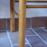 Pair of rustic straw chairs