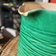 Green glazed ceramic pitcher