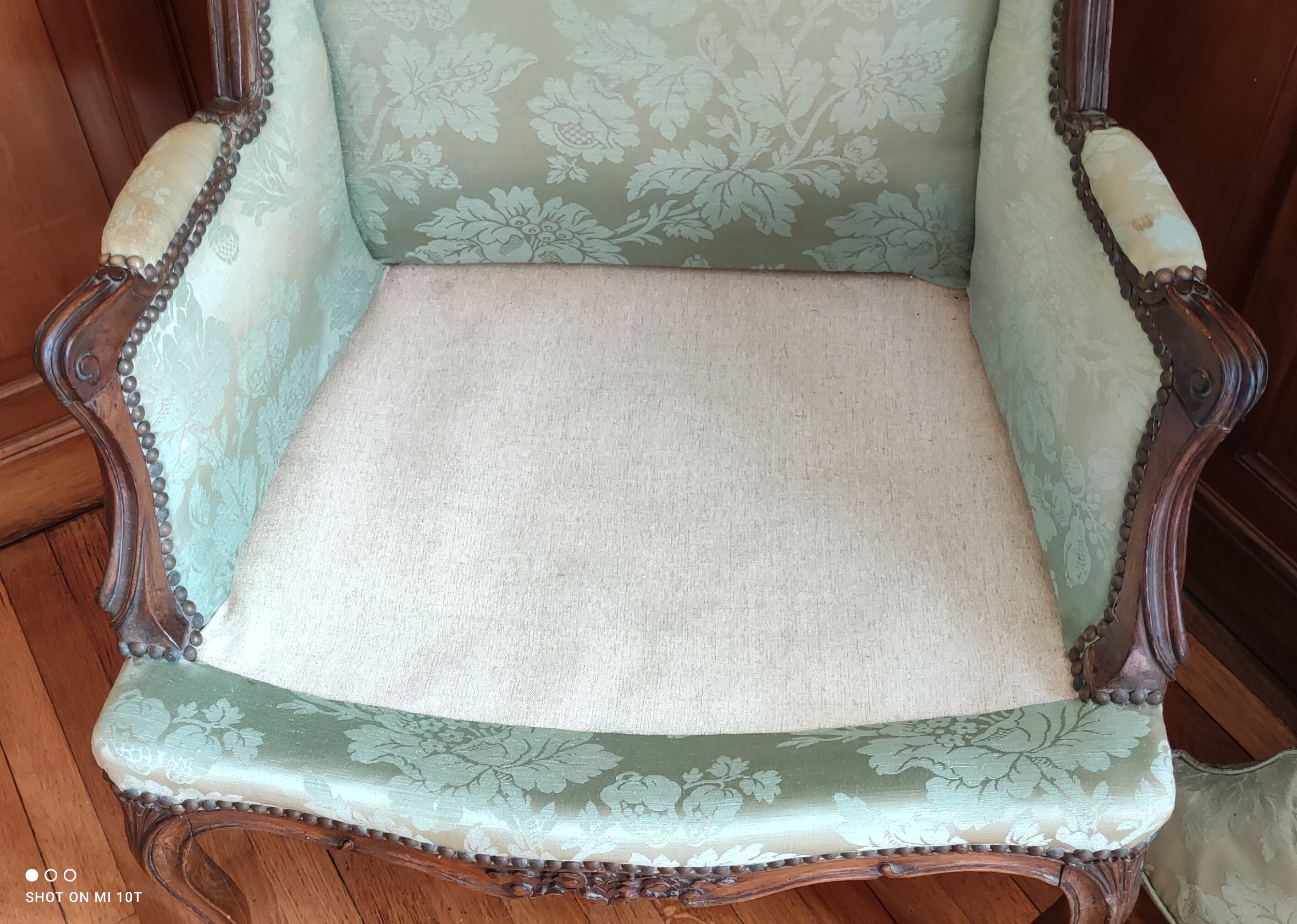 Armchair with ears style Louis XV/19 th century