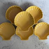 Set of 6 shell-shaped ramekins