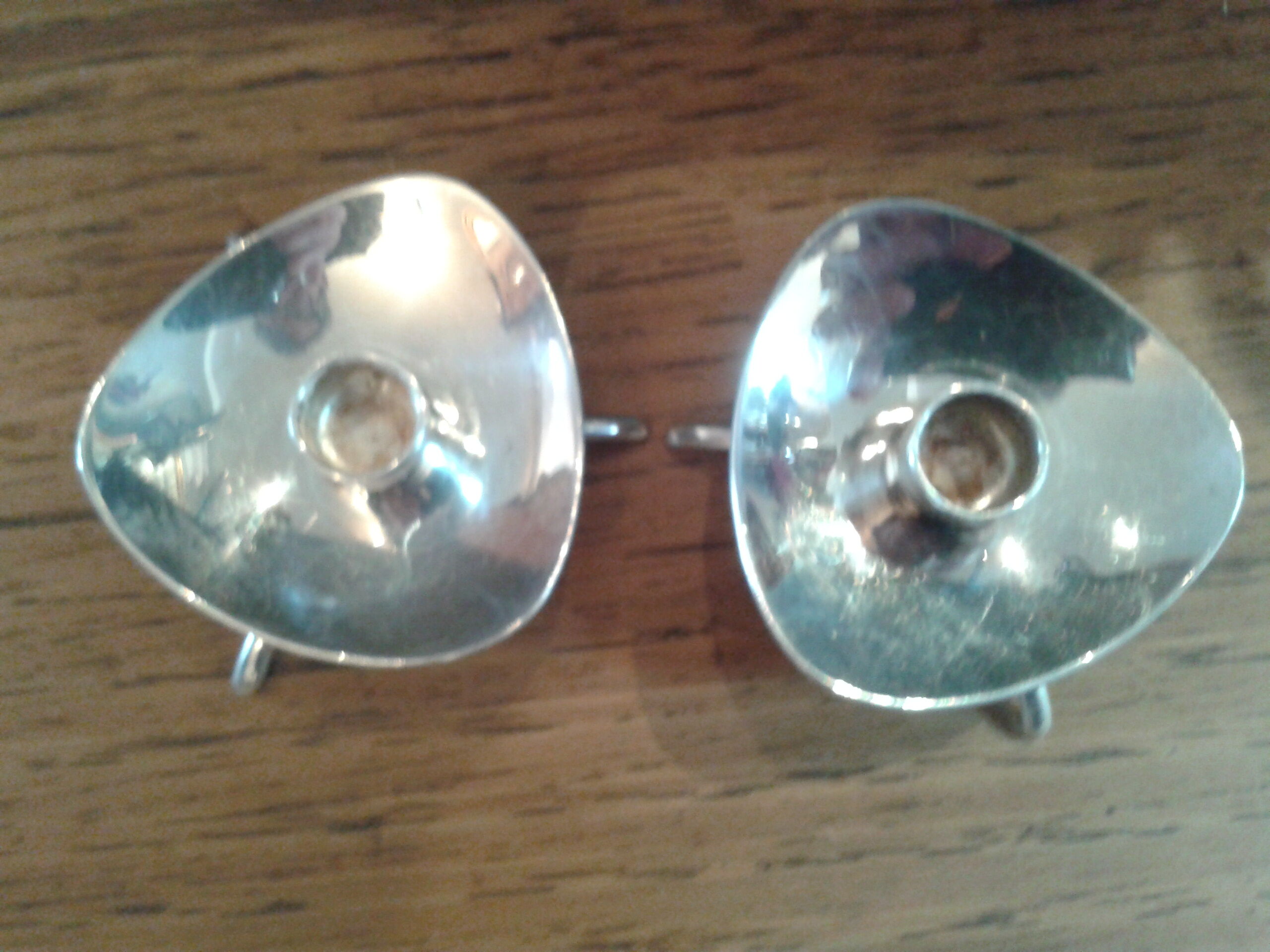 Pair of danish candlesticks