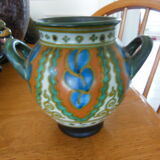 ART NOUVEAU / DECO VASE Holland Netherlands in ceramic Signed under the base