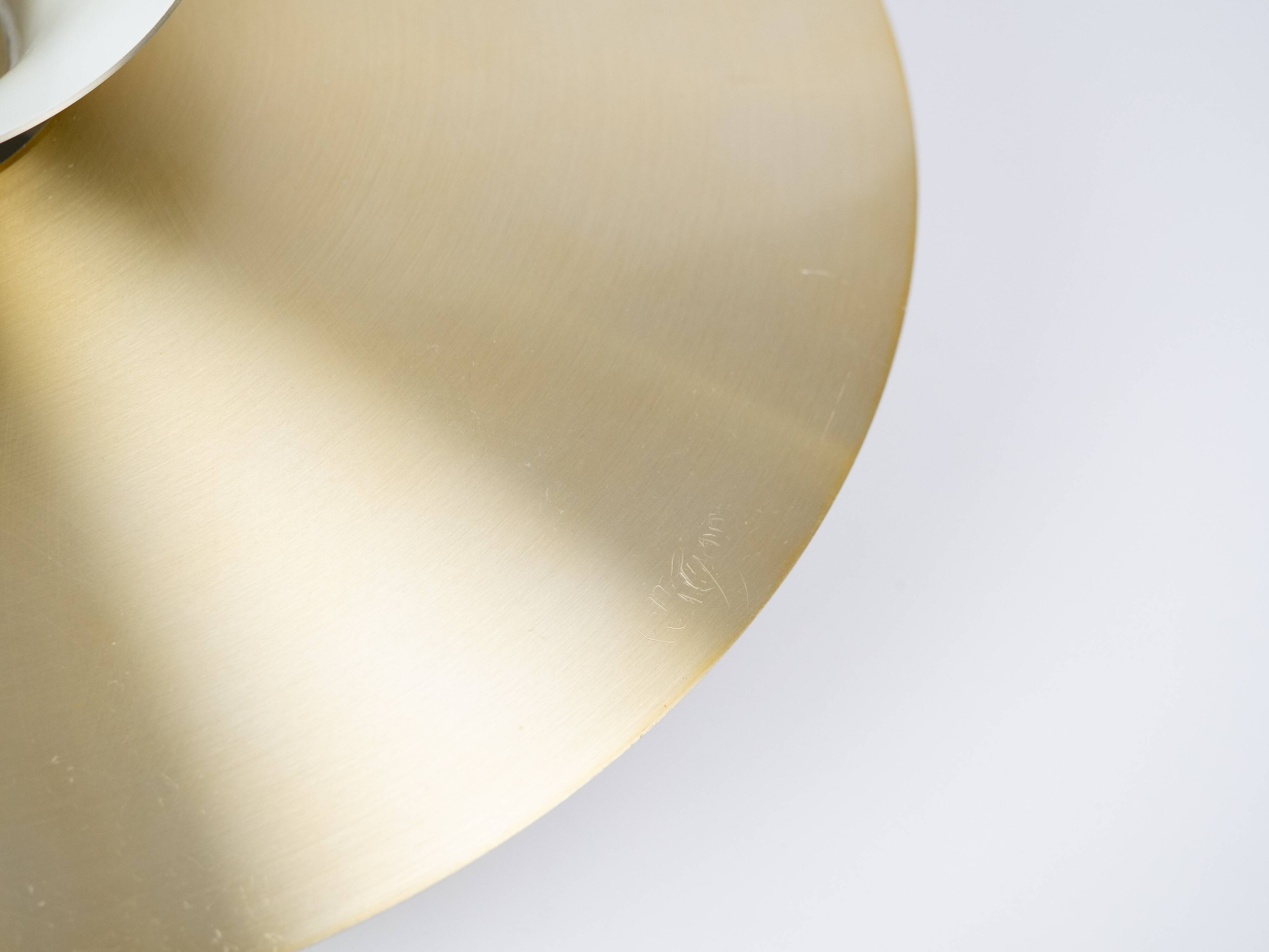 Danish vintage Roma pendant lamp by Junge, 1980s