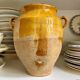 Grease pot, ochre glazed ceramic jar no. 1 - 18th century