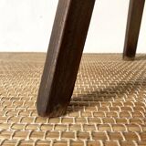 Vintage wooden screw stool